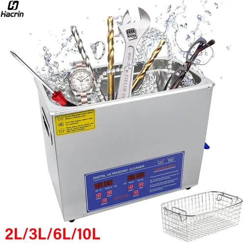 Nettoyeur à ultrasons 2L 3L 6L 10L, bain à ultrasons pour lunettes, bijoux, lentilles, nettoyeur de panneaux, Machine à laver à ultrasons, lave-vaisselle