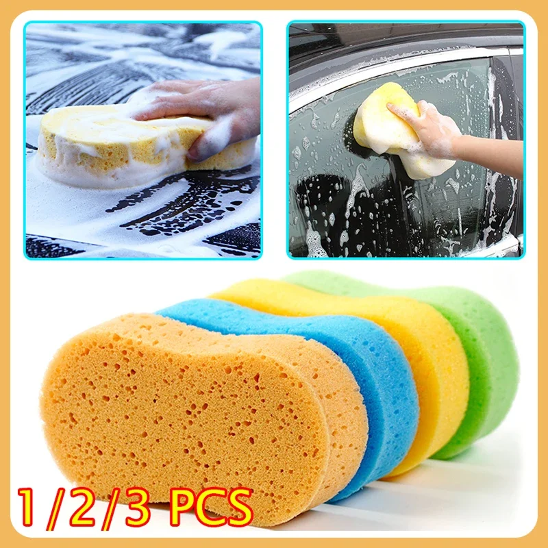 /3-teilige Auto-Reinigungs schwämme große Waben 8-förmige Schwämme mit hoher Dichte blockieren die Auto-Reinigung des Wachs werkzeugs mit Details zum Zubehör Image