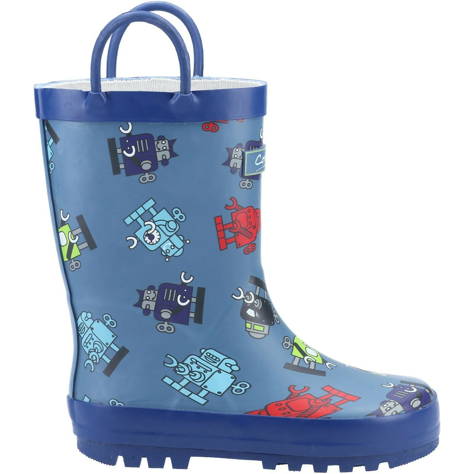Cotswold - Kinder Gummistiefel "Puddle", Roboter (Blau) Image