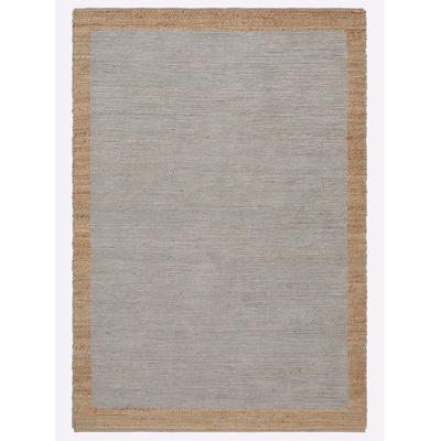 Teppich HEINE HOME Gr. 2, grau (grau, natur), B:160cm H:6mm L:230cm, Viskose, Baumwolle, Jute, Polyester, Jute, Teppiche Image