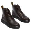 Schnürboots DR. MARTENS "Brookline Crazy Horse Leder Chukka", Herren, Gr. 43, braun (dunkelbraun), Leder, klassisch, Schuhe, Schnürboots, Boots mit Anziehlasche