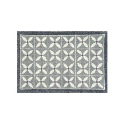 Fußmatte Gr. 3, grau (grau, ecru), B:75cm H:8mm L:120cm, Baumwolle, Viskose, Teppiche Image