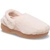 Clog CROCS "Classic Unfurgettable Clog", Damen, Gr. 41, beige (quartz), Croslite, Textil, Fellimitat, casual, Schuhe, mit Fersenriemen