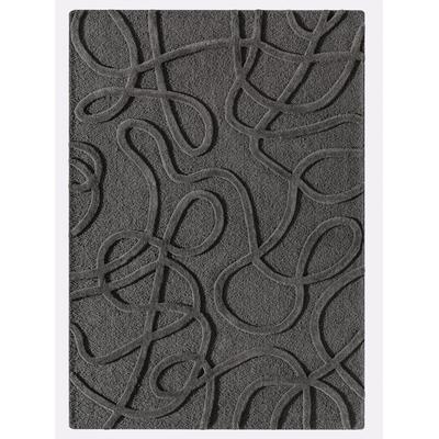 Teppich HEINE HOME Gr. 3, grau (anthrazit), B:120cm H:11mm L:180cm, Wolle, Teppiche Image
