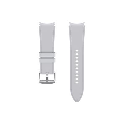 SAMSUNG Smartwatch-Armband "Ridge Sport Band 20 mm, S/M", silber, 19cm, Samsung Galaxy Watch4 / Watch4 Classic-Samsung Galaxy Watch5 Serie-Samsung Galaxy Watch6 Serie, Uhrenarmbänder