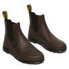 Chelseaboots DR. MARTENS "Gaucho Crazy Horse", Herren, Gr. 42, braun (dunkelbraun), Leder, klassisch, Schuhe