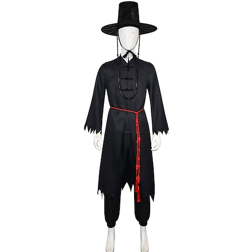 Von koreanischen Idolen inspiriert Popstar Kostüm Hanbok Festkleidung Koreanisch traditionell Virtuelles Idol Film Cosplay for Herren Jungen Kinder Erwachsene Halloween Karneval Leistung Image