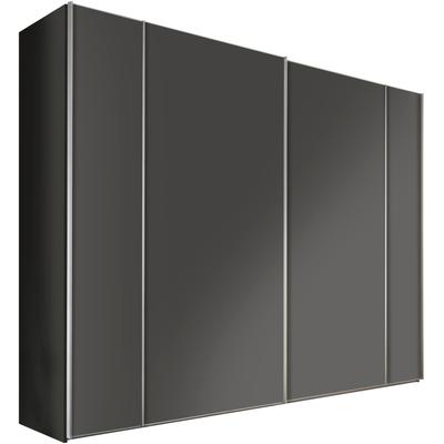 Schwebetürenschrank STAUD "Sonett 100, Made in Germany", grau (vulkan), B:270cm H:240cm T:68cm, Holzwerkstoff, Schränke, mit vier verschiedenen Ausstattungsvarianten Image