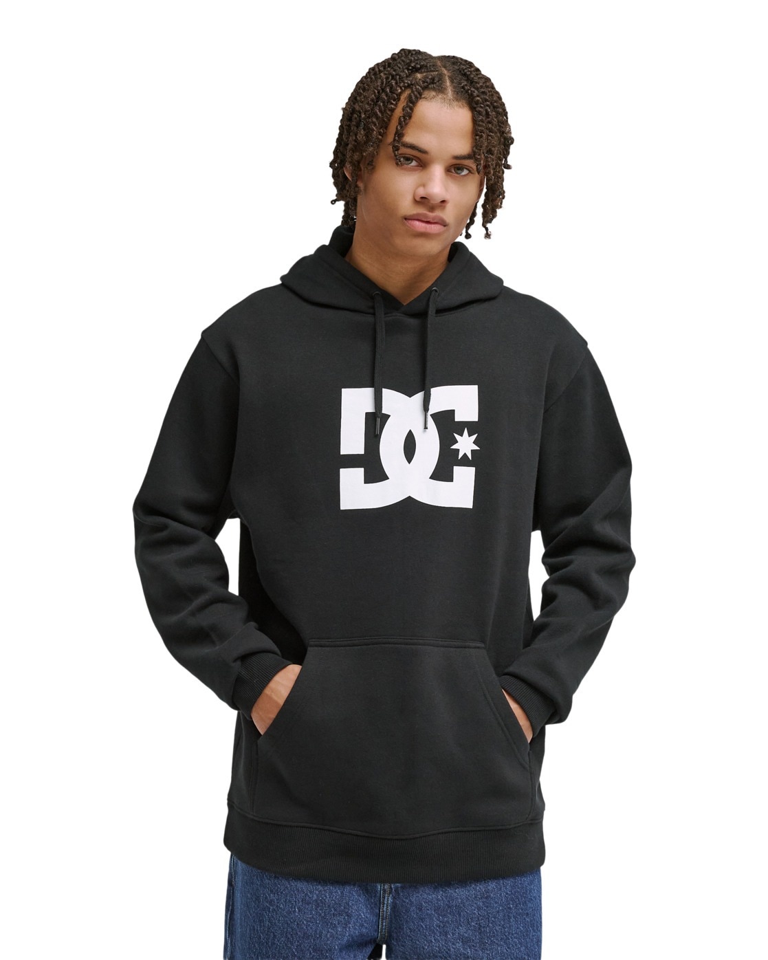 Kapuzensweatshirt DC SHOES "DC Star", Herren, Gr. L, schwarz, 55% Baumwolle, 25% Baumwolle, 20% Polyester, Sweatshirts