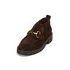Loafer MARC O'POLO "aus Veloursleder", Damen, Gr. 41, braun (schwarz earth), Obermaterial: 100% Leder (Rind), unifarben, Schuhe, Topseller