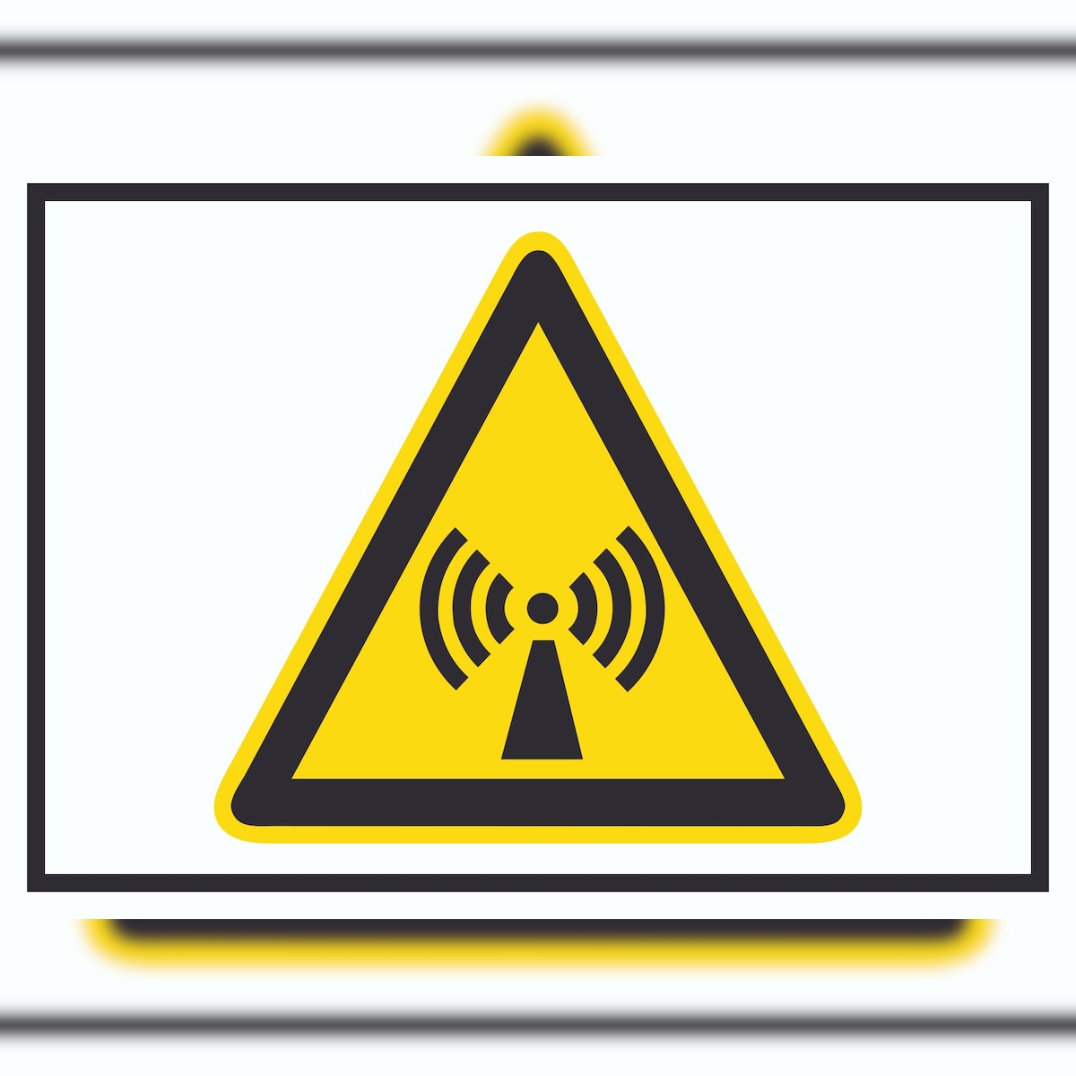 HB-Druck Achtung Nicht ionisierende Strahlung Symbol A2 (420x594mm) Schild Image