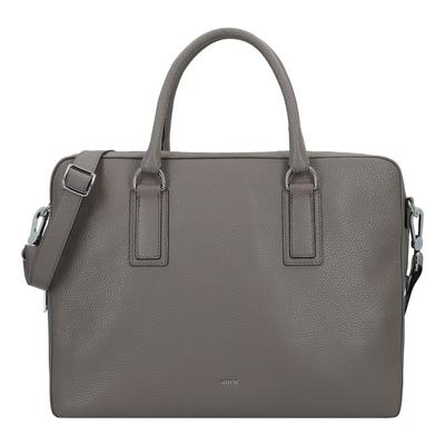 abro Adria Handtasche Leder 37.5 cm zinc Grau Damen Image