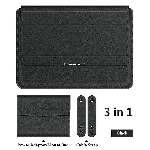 Borsa universale multifunzione impermeabile per notebook da 11-17 pollici, custodia per laptop 3 in 1 con supporto, poggiapolsi e spazio per MacBook da 13,3, 14 e 16 pollici