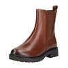 Stiefelette CAPRICE "Caprice Stiefelette Leder/Textil", Damen, Gr. 39, braun (cognac), Leder, Textil, casual, Schuhe