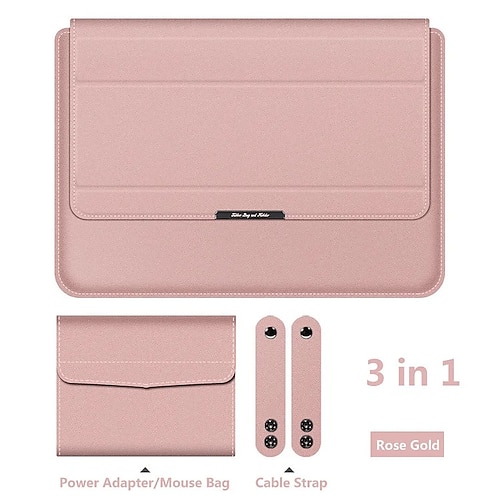 Borsa universale multifunzione impermeabile per notebook da 11-17 pollici, custodia per laptop 3 in 1 con supporto, poggiapolsi e spazio per MacBook da 13,3, 14 e 16 pollici