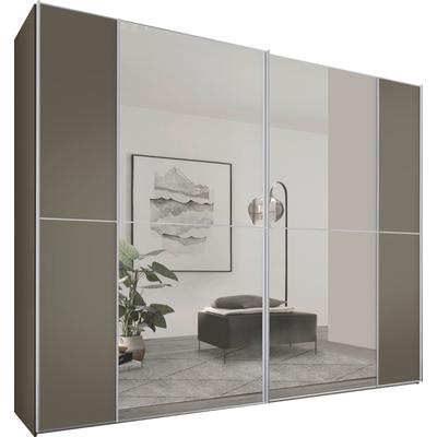 Schwebetürenschrank STAUD "Sonett 220, Made in Germany", braun (mocca), B:298cm H:222cm T:68cm, Holzwerkstoff, Schränke, mit vier verschiedenen Ausstattungsvarianten Image