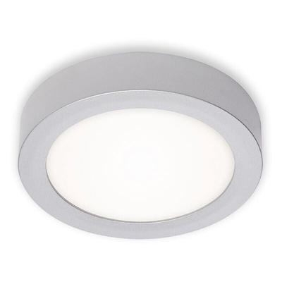 Briloner - led Aufbauleuchte Aufbaulampe 11 w 4000K silber Metall-Kunststoff Ø17cm Image