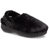 Clog CROCS "Classic Unfurgettable Clog", Damen, Gr. 37, schwarz, Croslite, Textil, Fellimitat, casual, Schuhe, mit Fersenriemen