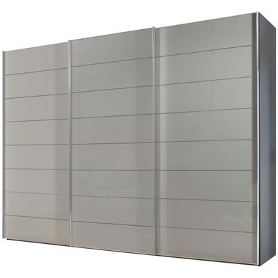 Schwebetürenschrank STAUD "Sonate Como, Made in Germany", grau (saphirglas), B:280cm H:240cm T:68cm, Holzwerkstoff, Schränke, Mit vier verschiedenen Ausstattungsvarianten Image