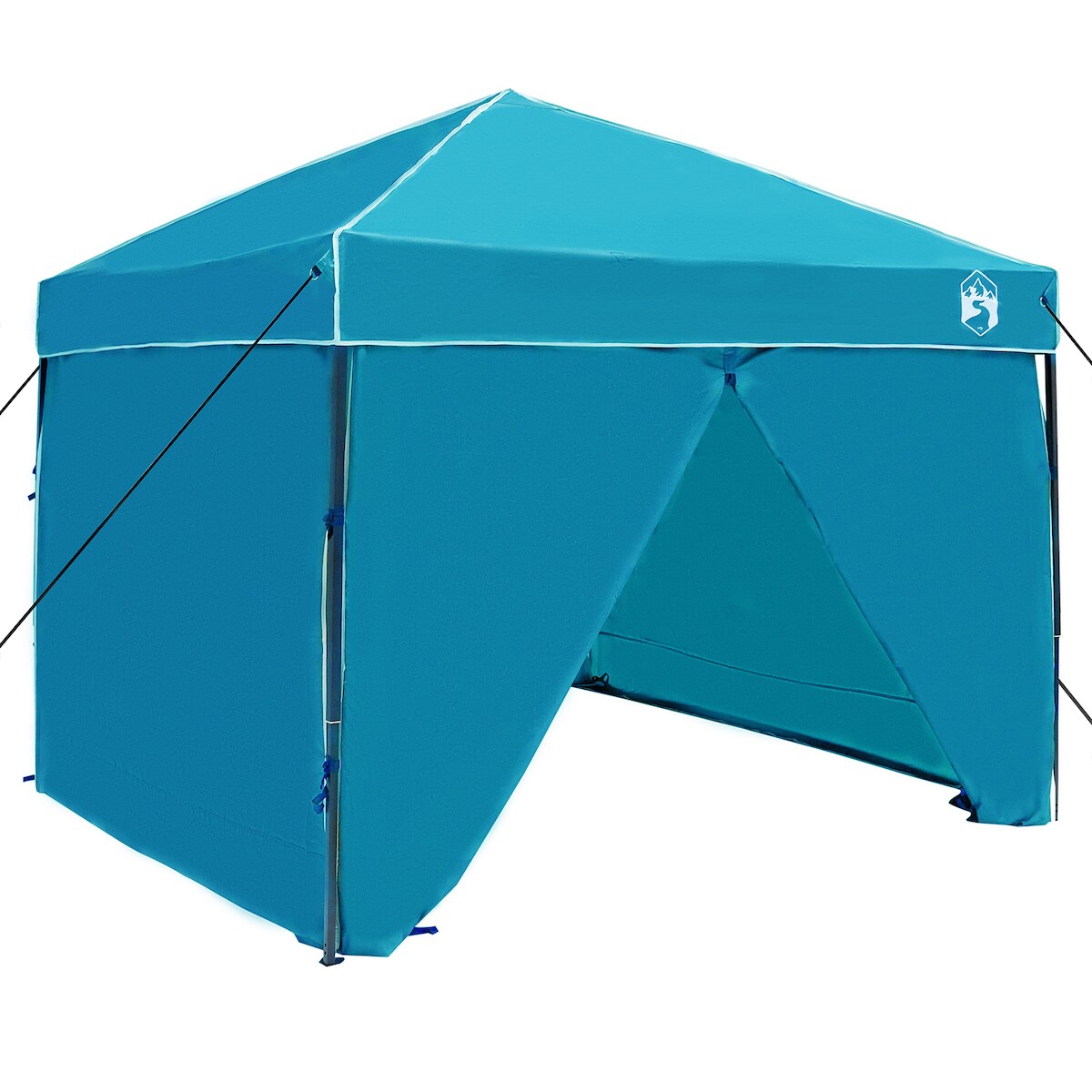 vidaXL Pavillon-Zelt Blau 250 x 250 x 227 / 236 / 245 cm Oxford Stoff Image