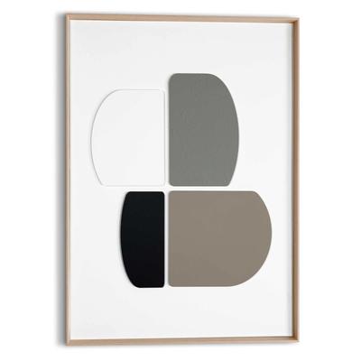 Wandbild REINDERS "Sculpted Silence", beige (farbe bild(er): beige), B:50cm H:70cm T:3cm, Bilder, Wohnzimmer - Beige - MDF - Abstrakt - 50x70 cm Image
