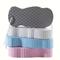 Lot de 4 éponges de bain exfoliantes ultra douces – gommage corporel 3D hypoallergénique, matériau TPR, nettoyage manuel en profondeur lissage de la peau, rose/bleu/blanc/gris