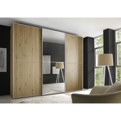 Schwebetürenschrank STAUD "Sinfonie Plus, edles Design in hochwertiger Qualität, Made in Germany", braun (artisan eiche), B:280cm H:240cm T:68cm, Holzwerkstoff, Schränke, Mit Spiegeltüre und vier verschiedenen Ausstattungsvarianten Image