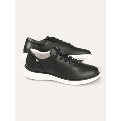 Walbusch Herren Smart Sneaker-Schuh Wasserabweisend Schwarz noch offen: Muster Image