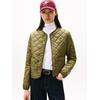 Steppjacke TOMMY HILFIGER "LW PADDED REG QUILTED JACKET", Damen, Gr. XS (34), grün (utility olive), Steppware, Obermaterial: 100% Nylon, unifarben, casual, Rundhals, Langarm, Jacken