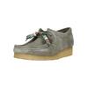 Mokassin CLARKS "Wallabee", Damen, Gr. 38, grau, klassisch, Schuhe, aus hochwertigem Material