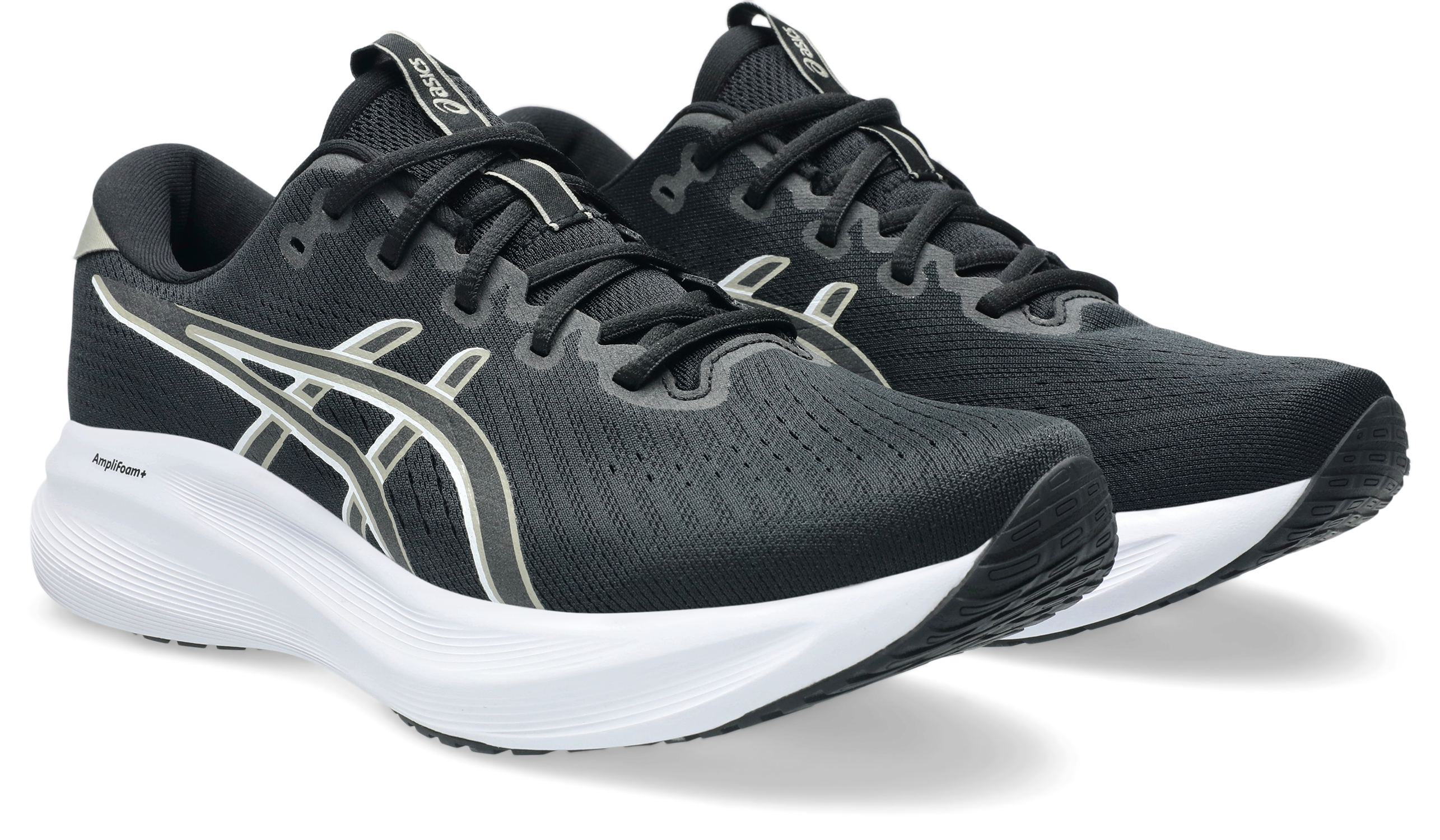 Laufschuh ASICS "GEL-EXCITE 11", Herren, Gr. 42,5, schwarz (schwarz, meteor grau), Textil, Schuhe Laufschuh