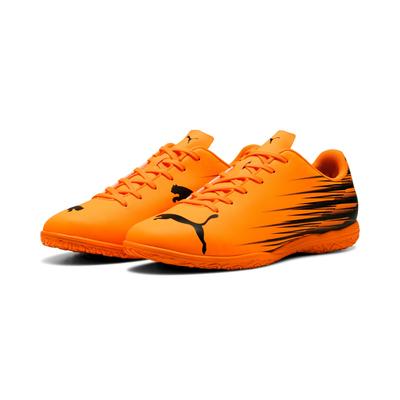Fußballschuh PUMA "ATTACANTO II IT", Gr. 46, heat fire, puma schwarz, Synthetik, bedruckt, sportlich, Schuhe, für Halle und Straße Image