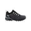 Hikingschuh JACK WOLFSKIN "REFUGIO TEXAPORE LOW W", Gr. UK 9 - EU 43, Normalschaft, schwarzsteel, lila, Obermaterial: LEDER; ;Obermaterial 2: Synthetik; Futter: Texapore Core;Sole: / EVA; 100% / EVA, Schuhe
