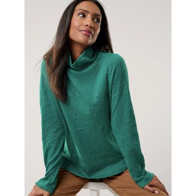 Walbusch Damen Reliefjacquard Shirt Gruen Image