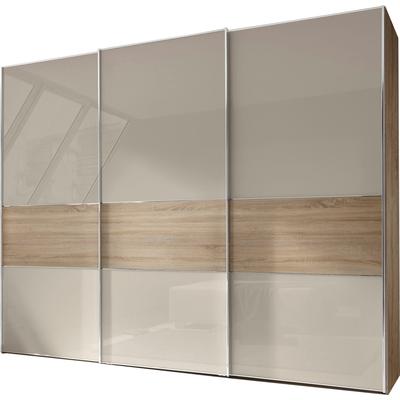 Schwebetürenschrank STAUD "Sinfonie Plus, edles Design in hochwertiger Qualität, Made in Germany", beige (sandglas), B:249cm H:240cm T:68cm, Holzwerkstoff, Schränke, Mit vier verschiedenen Ausstattungsvarianten Image