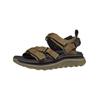 Sandale GEOX "Geox Sandalen Lederimitat/Textil", Kinder, Gr. 41, braun (military), Lederimitat, Textil, sportlich, Schuhe