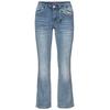Bequeme Jeans SHEEGO BY JOE BROWNS, Damen, Gr. 44, Normalgrößen, blau (light blau, denim), 70% Baumwolle, 28% Polyester, 2% Elasthan, unifarben, lang, Jeans