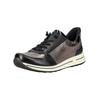 Sneaker ARA "Ara Sneaker Leder/Textil", Damen, Gr. 41, schwarz kombi, Leder, Textil, casual, Schuhe
