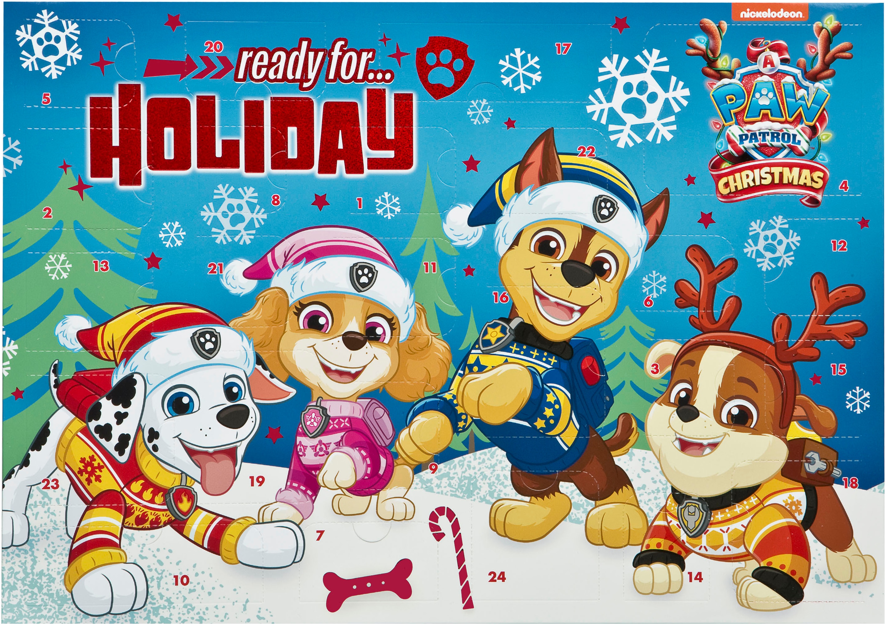 Spielzeug-Adventskalender UNDERCOVER "Paw Patrol", blau (bunt), Adventskalender, KinderB:42cm H:29,7cm T:3cm, Kunststoff, B:42cm H:29,7cm T:3cm Image