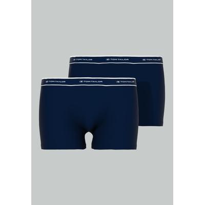 Boxershorts TOM TAILOR "Kentucky", Herren, Gr. 5 (M), blau (navy), Single Jersey, Obermaterial: 95% Baumwolle, 5% Elasthan, unifarben, Unterhosen, mit komfortabler Passform Image