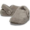Clog CROCS "Classic Cozzzy Slipper", Damen, Gr. 43, beige (mushroom), Croslite, Textil, casual, Schuhe, mit kleiner Plateausohle