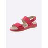 Sandale CAPRICE, Damen, Gr. 42, rosa (flamingo), Nubukleder, sportlich, Schuhe