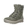 Schnürstiefelette LEGERO "Legero Stiefelette Veloursleder", Damen, Gr. 41, grün (hellgrün), Veloursleder, casual, Schuhe
