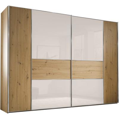 Schwebetürenschrank STAUD "Sonett 321C, Made in Germany", weiß (eiche, ws), B:298cm H:222cm T:68cm, Holzwerkstoff, Schränke, mit vier verschiedenen Ausstattungsvarianten Image