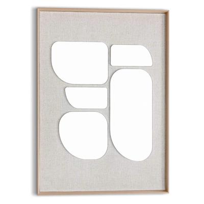 Wandbild REINDERS "Organic Blocks", beige (farbe bild(er): beige), B:50cm H:70cm T:3cm, Bilder, Wohnzimmer - Beige - MDF - Abstrakt - 50x70 cm Image