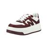 Plateausneaker STEVE MADDEN "STEVE MADDEN Sneaker Lederimitat/Textil", Damen, Gr. 39, rot (weiß, rot), Lederimitat, Textil, casual, Schuhe