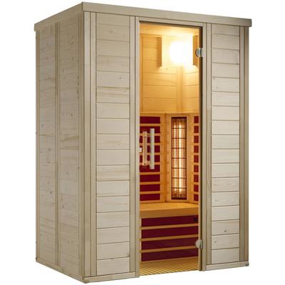 TrioSol Natura 148 Fichte Infrarotkabine mit Infrarotstrahler 148x100x195 cm - Infraworld Image