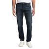 Tapered-fit-Jeans TOM TAILOR, Herren, Gr. 40, Länge 34, blau (blau schwarz34), Denim/Jeans, Obermaterial: 78% Baumwolle, 20% Polyester, 2% Elasthan, unifarben, casual, regular fit knöchellang, Jeans