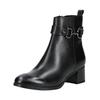 Stiefelette MARCO TOZZI "Marco Tozzi Stiefelette Leder", Damen, Gr. 37, schwarz, Leder, casual, Schuhe