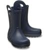 Gummistiefel CROCS "Handle It Rain Boot", Damen, Gr. 38, blau (navy), Croslite, casual, Schuhe, mit Tragegriffe